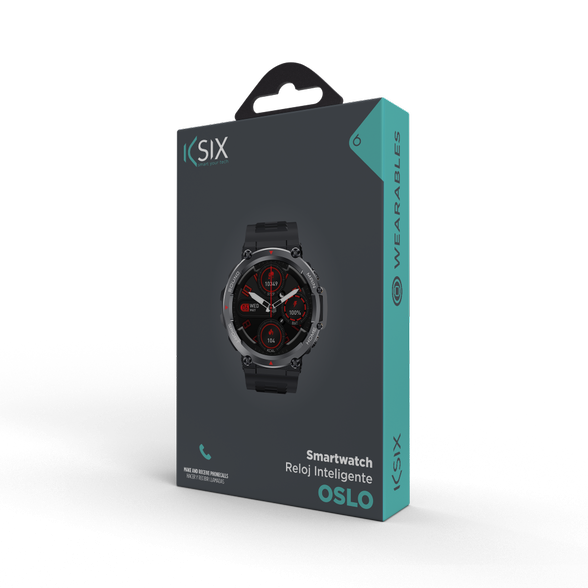 KSIX OSLO SMARTWATCH 1.5” BLACK
