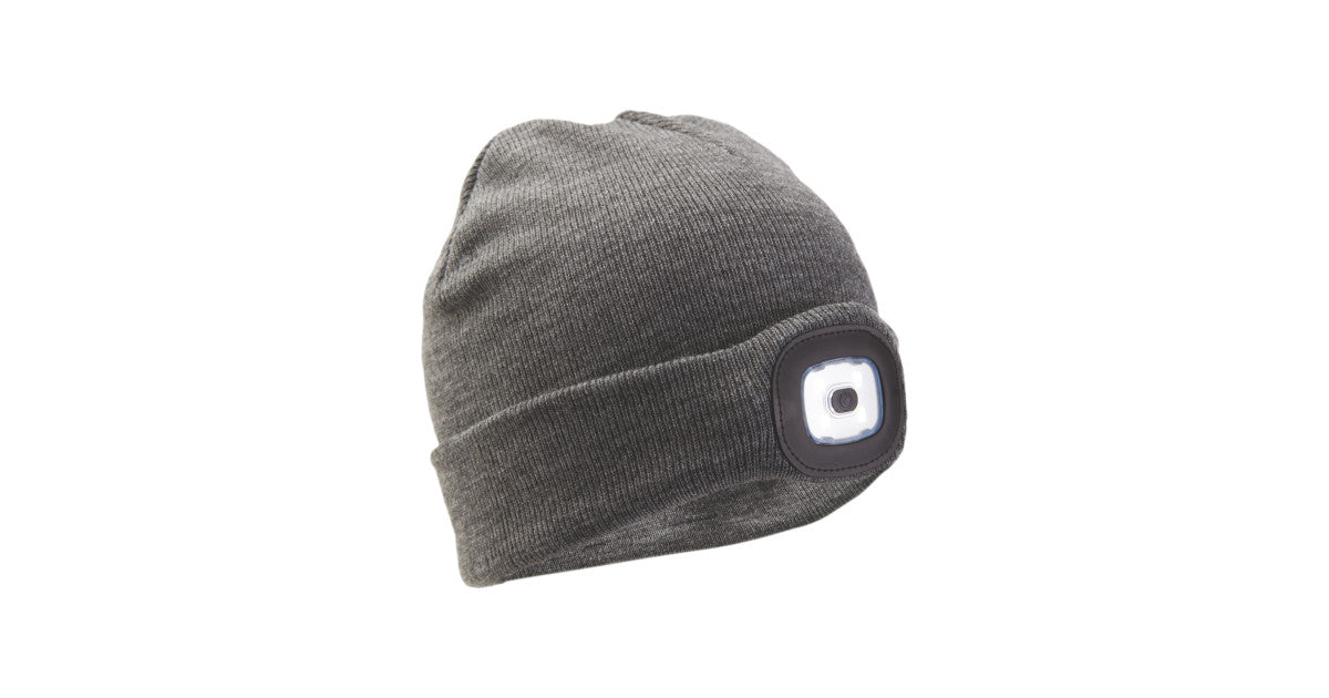 BEANIE HAT WITH LIGHT BLACK/GREY