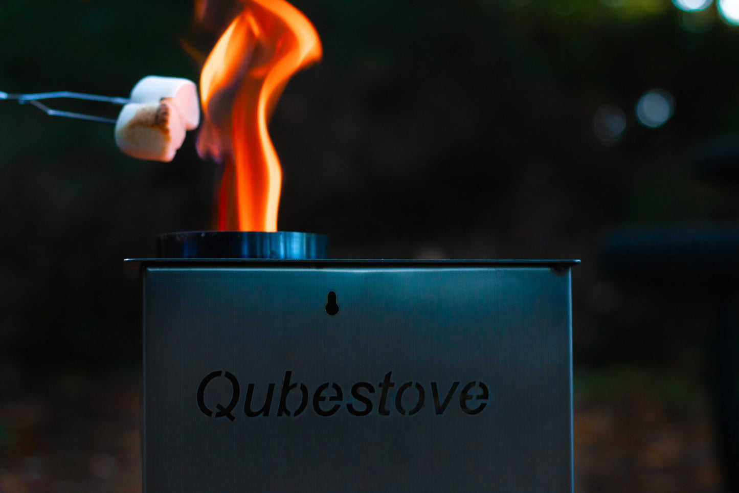 QubeStove 12 Inch 2-in-1 Pellet Burner And Hand Rotating Pizza Oven and Stove (Without Rotating Motor)