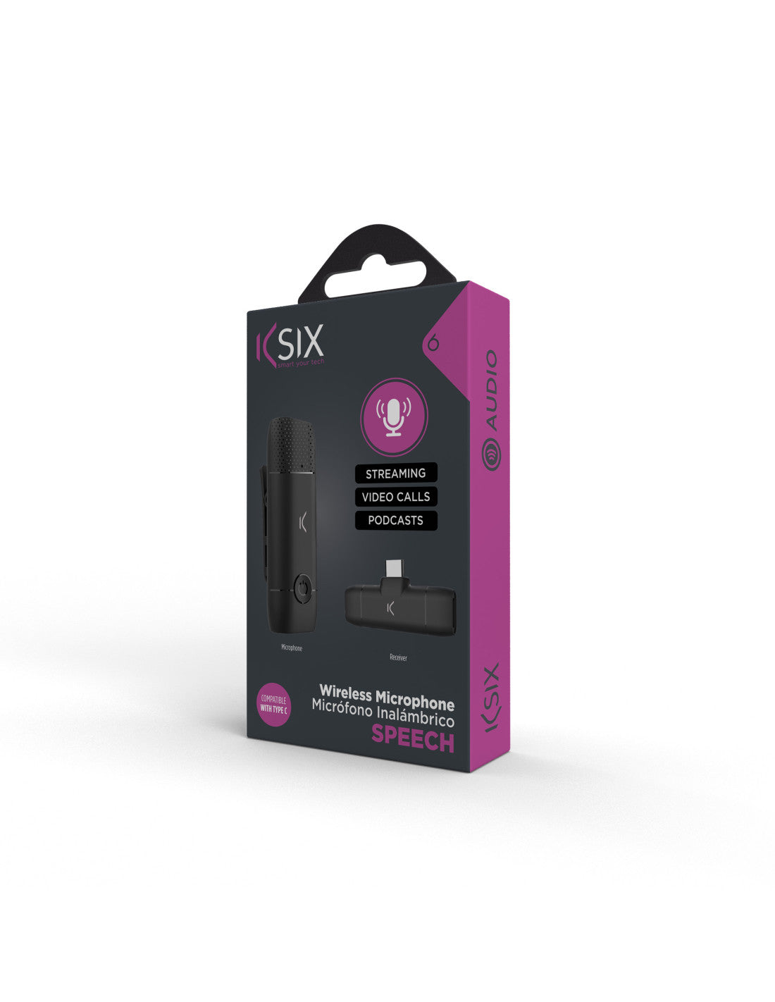 KSIX WIRELESS MICROPHONE USB-C 10HR