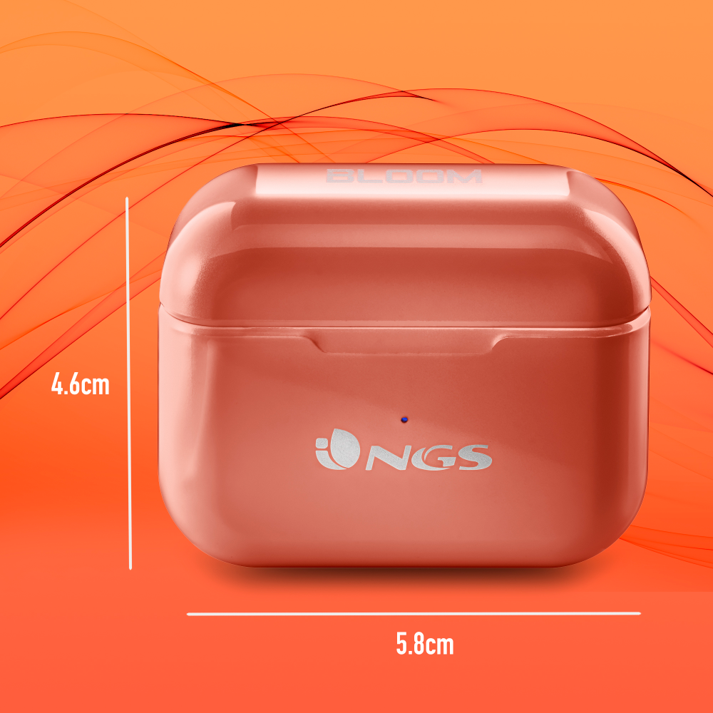 NGS ARTICA 24HR TWS EARBUDS BT 5.1 CORAL