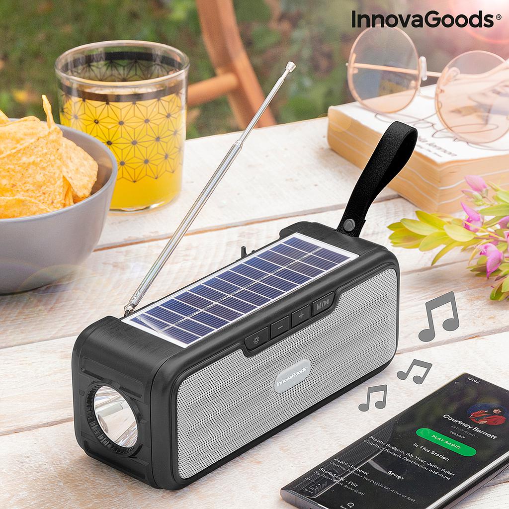INNOVAGOODS SUNKER SOLAR FM BT SPEAKER LED TORCH