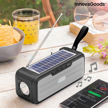 INNOVAGOODS SUNKER SOLAR FM BT SPEAKER LED TORCH