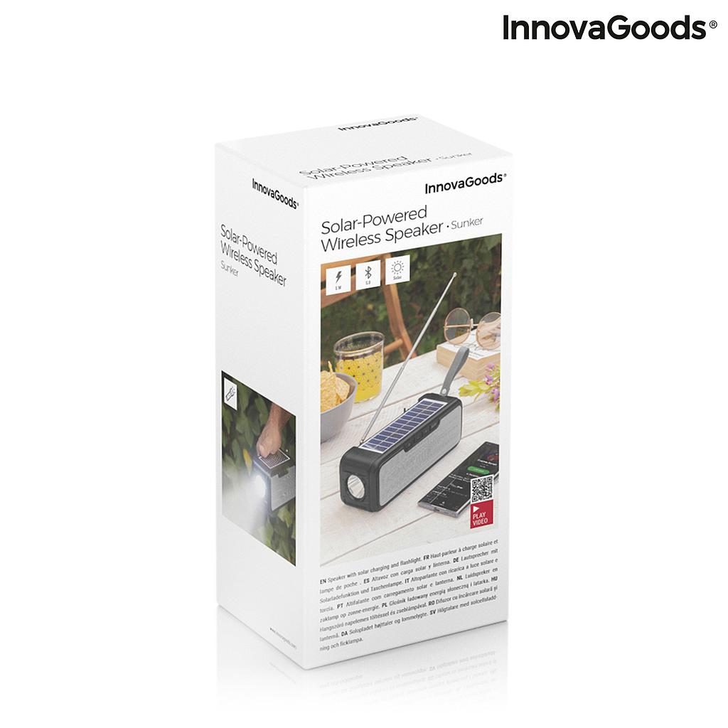 INNOVAGOODS SUNKER SOLAR FM BT SPEAKER LED TORCH