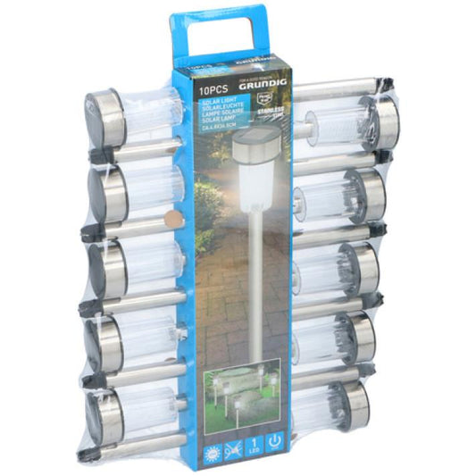 Grundig Spike Solar Garden Lamps 10 Set